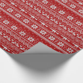 Ugly Sweater AR-15 patroon gift omslag Cadeaupapier (Hoek)