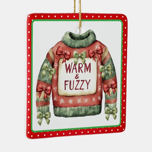 Ugly Sweater Award Ornament - Two Sided (Rechts)