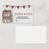 Ugly Sweater Baby shower Diaper Raffle Visitekaartje (Voorkant / Achterkant)