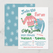 Ugly Sweater Baby shower Invitation Kaart (Voorkant / Achterkant)