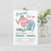 Ugly Sweater Baby shower Invitation Kaart (Staand voorkant)