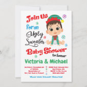 Ugly Sweater Baby shower Invitation Kaart (Voorkant)