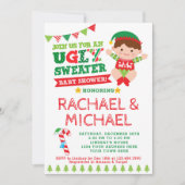 Ugly Sweater Baby shower Invitation Kaart (Voorkant)