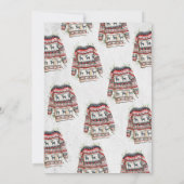 Ugly Sweater Baby shower Kaart (Achterkant)