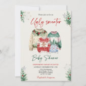 Ugly Sweater Baby shower Kaart (Voorkant)