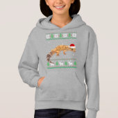 Ugly Sweater Christmas Animals Santa Leopard Gecko (Voorkant)