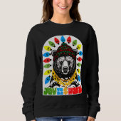 Ugly sweater Christmas bear gangsta ghetto joy (Voorkant)