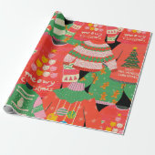 UGLY SWEATER CHRISTMAS CADEAUPAPIER (Uitgerold)