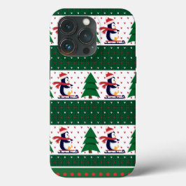 Ugly Sweater Christmas Faux Knit Pattern Hoesje-Ma Case-Mate iPhone Case