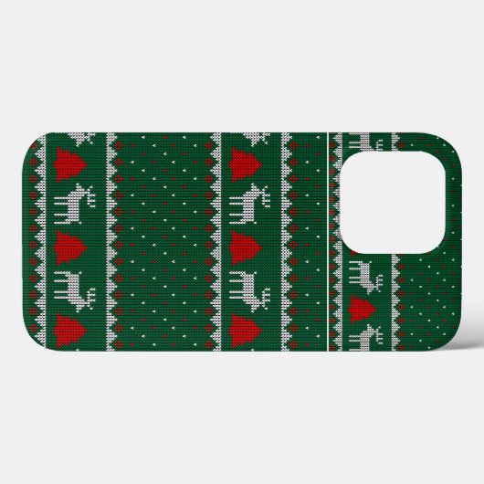 Ugly Sweater Christmas Faux Knit Pattern Hoesje-Ma Case-Mate iPhone Case (Achterkant (horizontaal))