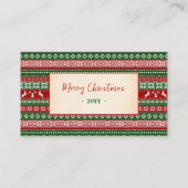 Ugly Sweater Christmas Free Drink Party Ticket (Achterkant)