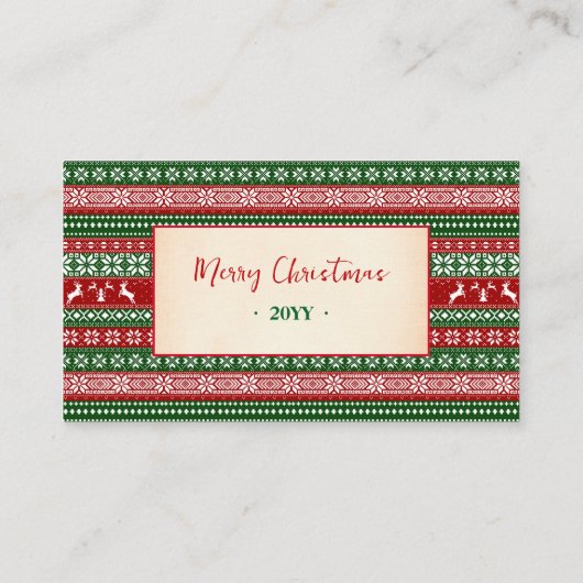 Ugly Sweater Christmas Free Drink Party Ticket (Achterkant)