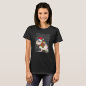 Ugly Sweater Christmas Gerbil  Santa Hat Animals T-shirt (Voorkant volledig)