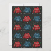 Ugly Sweater Christmas Invitation Kaart (Achterkant)