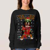 Ugly Sweater Christmas Lights Bernese Mountain Dog (Voorkant)