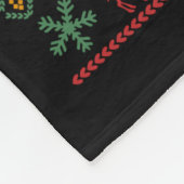 Ugly Sweater Christmas Long Sleeve  Fleece Deken (Hoek)