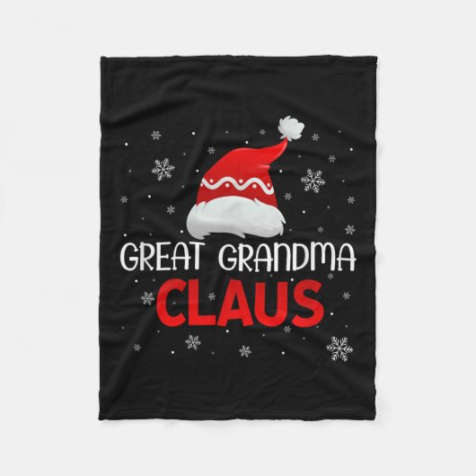 Ugly Sweater Christmas Matching Costume Great Gran Fleece Deken (Voorkant)