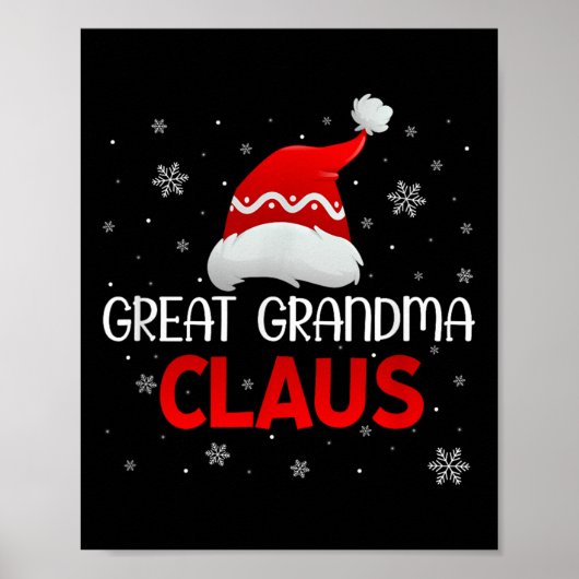 Ugly Sweater Christmas Matching Costume Great Gran Poster (Voorkant)
