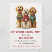 Ugly Sweater Christmas Party Invitation Kaart (Voorkant)