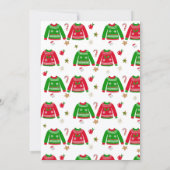 Ugly Sweater Christmas Party Invitation Kaart (Achterkant)