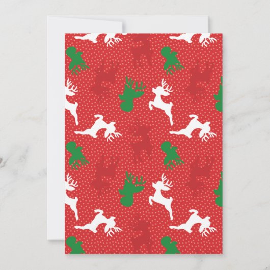 Ugly Sweater Christmas Party Invitation schoolbord Kaart (Achterkant)