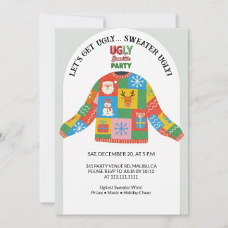 Ugly Sweater Christmas Party  Kaart