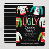 Ugly Sweater Christmas Party Kaart (Voorkant / Achterkant)