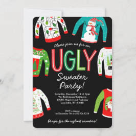 Ugly Sweater Christmas Party Kaart