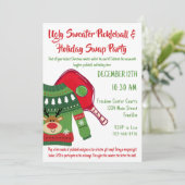 Ugly Sweater Christmas Pickleball Gift Swap Kaart (Staand voorkant)