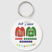 Ugly Sweater Contest 3rd Place Winner Award Sleutelhanger (Voorkant)