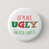 Ugly Sweater Contest Button (Voorkant)