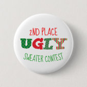 Ugly Sweater Contest Button (Voorkant)