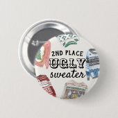 Ugly Sweater Contest Button (Voorkant /achterkant)