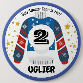 Ugly Sweater Contest Prize-Button Ronde Button 6,0 Cm (Voorkant)