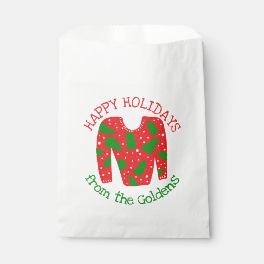 Ugly Sweater CUSTOM Vakantie Kerstcadeau Bedankzakje (Voorkant)