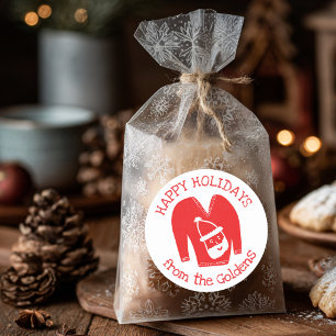 Ugly Sweater CUSTOM Vakantie Kerstmis Ronde Sticker