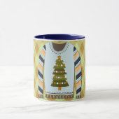 Ugly Sweater Cute in Green and Blue Mug Mok (Midden)