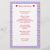 Ugly Sweater (Deal With It) Reindeer Christmas  Briefpapier (Voorkant)