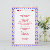 Ugly Sweater (Deal With It) Reindeer Christmas Briefpapier (Staand voorkant)