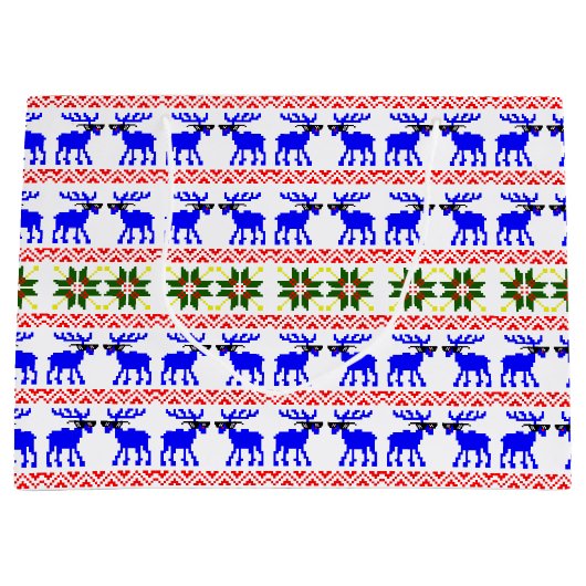 Ugly Sweater (Deal With It) Reindeer Groot Cadeauzakje (Voorkant)