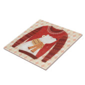 Ugly Sweater Fun Graphic Art Holiday Tile Tegeltje (Zijkant)