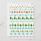 Ugly Sweater Green Chalkboard kerstparty Kaart (Achterkant)