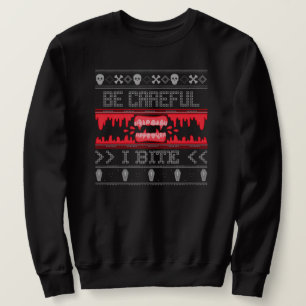 Ugly Sweater Halloween Dracula Bite Sweater