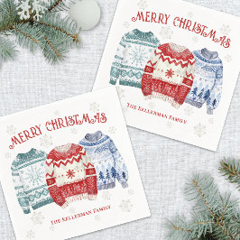 Ugly Sweater Holiday Christmas Party Servet