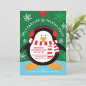 Ugly Sweater Holiday Party Invitation Kaart (Staand voorkant)