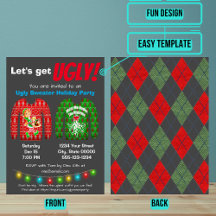Ugly Sweater Holiday Party Invitation