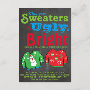 Ugly Sweater Holiday Party. Kaart