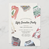 Ugly Sweater Holiday Party Kaart (Voorkant / Achterkant)