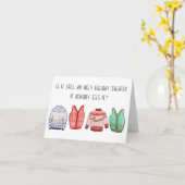 Ugly Sweater in Quarantine Kaart (Gele Bloem)