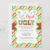 Ugly Sweater Invitation Kaart (Voorkant)